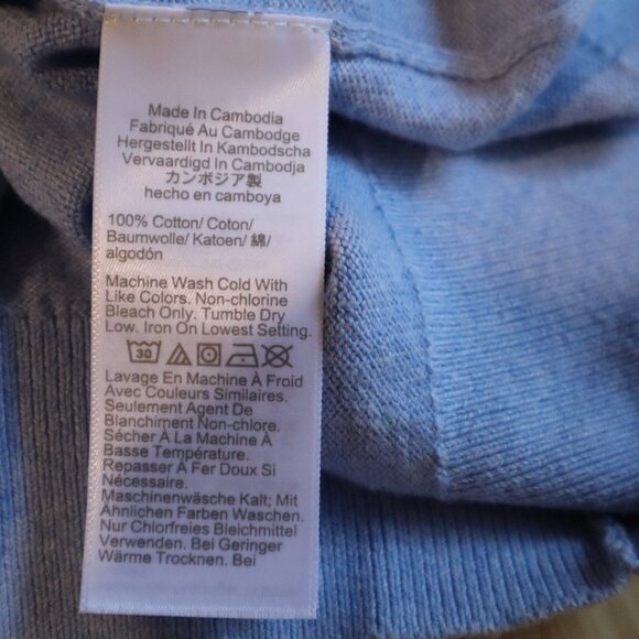 JCrew light blue, slightly heathered look, size SMALL - Picture 5 of 5